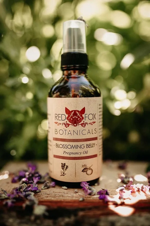 photo of blossoming belly essential oil product for pregnant women
