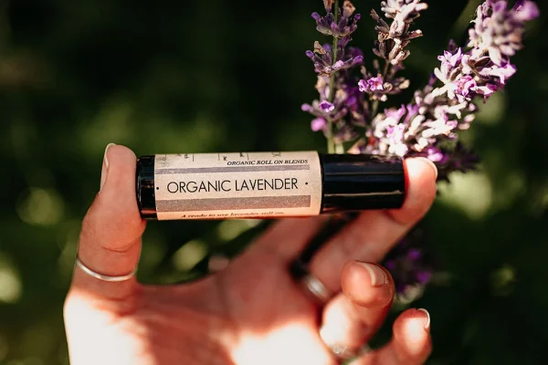 photo of organic lavender roll on product