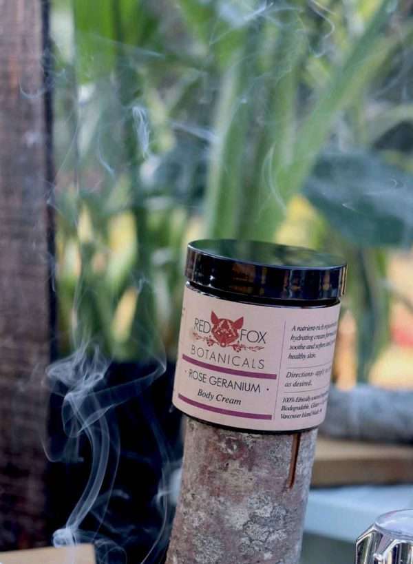 image of rose geranium body cream product