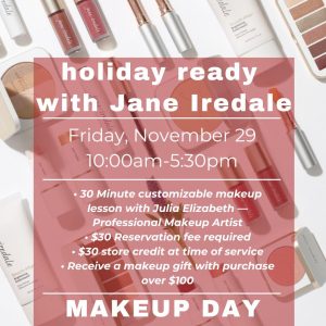 Jane Iredale-event-comox-valley-courtenay-downtown-courtenay-makeup